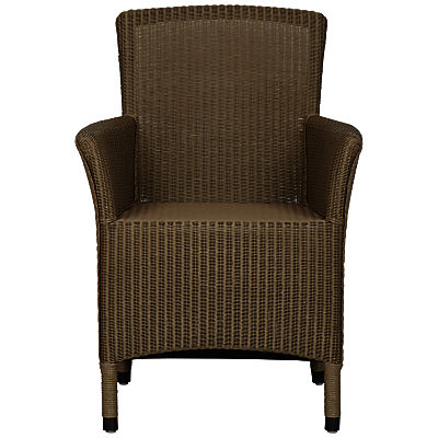 Neptune Havana Lloyd Loom Armchair Lead Light